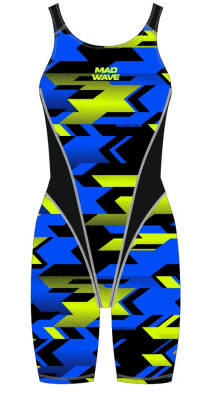 Mad Wave Kız Çocuk Mayo Kneeskin junior PBT H6, , - 2