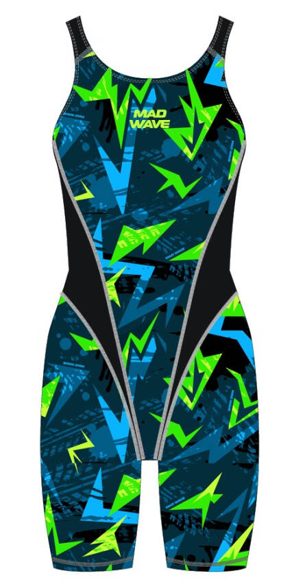 Mad Wave Kız Çocuk Mayo Kneeskin junior PBT J7 - 1